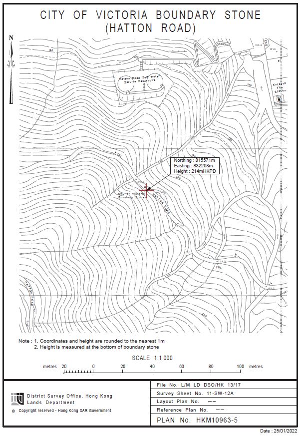 Survey Record of City of Victoria Boundary Stones (SMO)