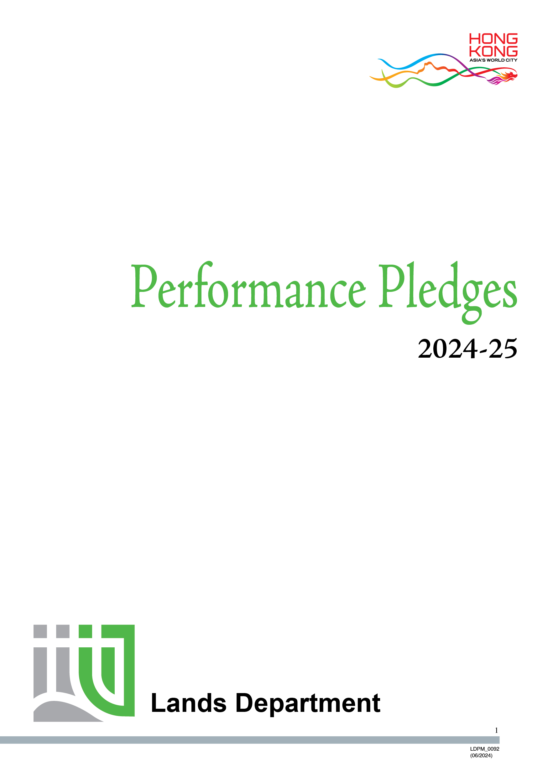Performance Pledges (2024 - 25)